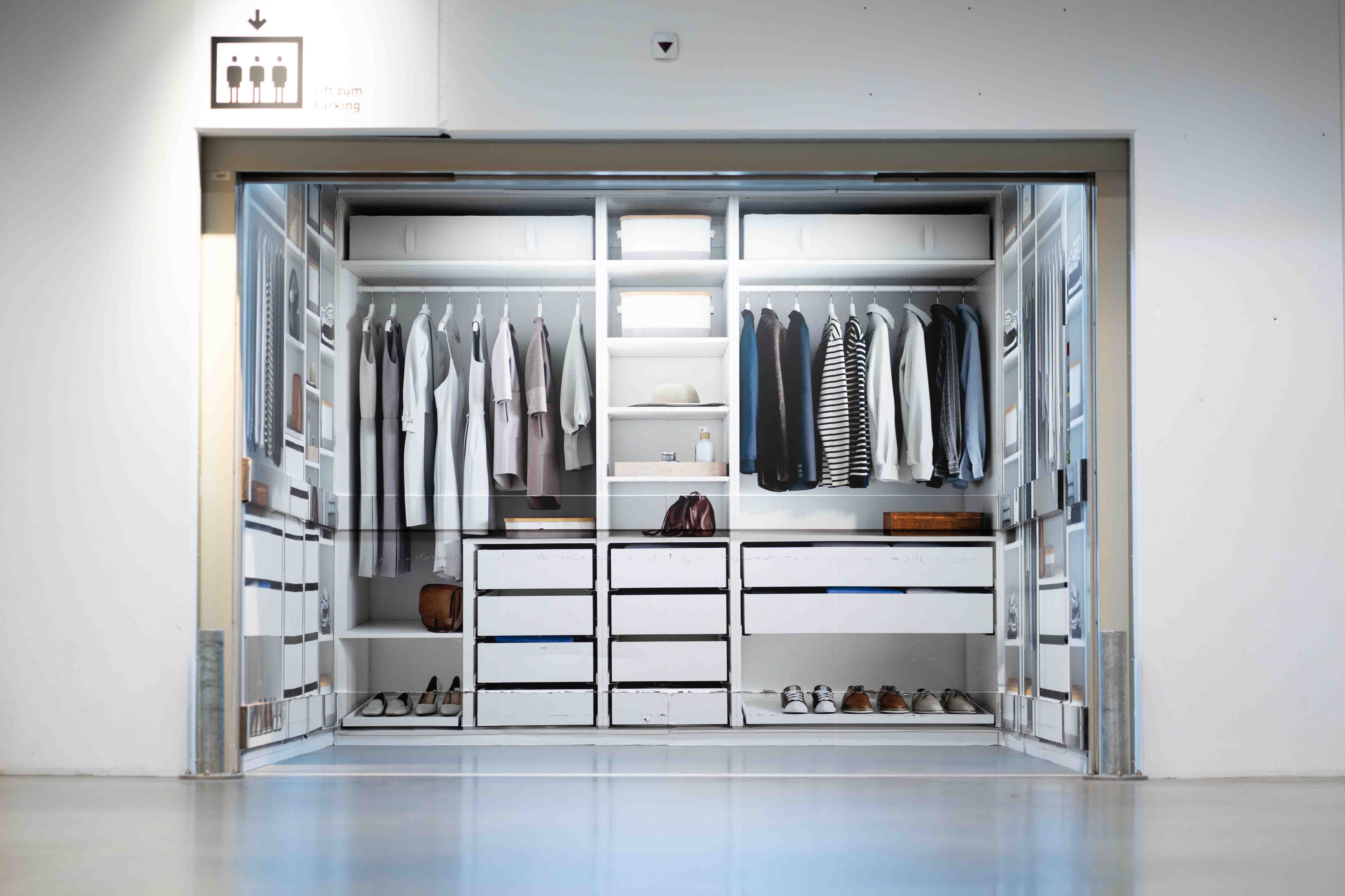 Et si l’ascenseur devenait un dressing géant? Grâce à IKEA et AS Ascenseurs, c’est possible!